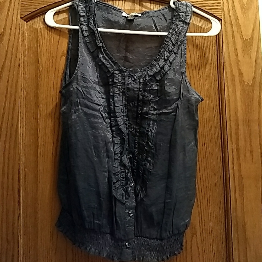 Body Central sheer navy tank top